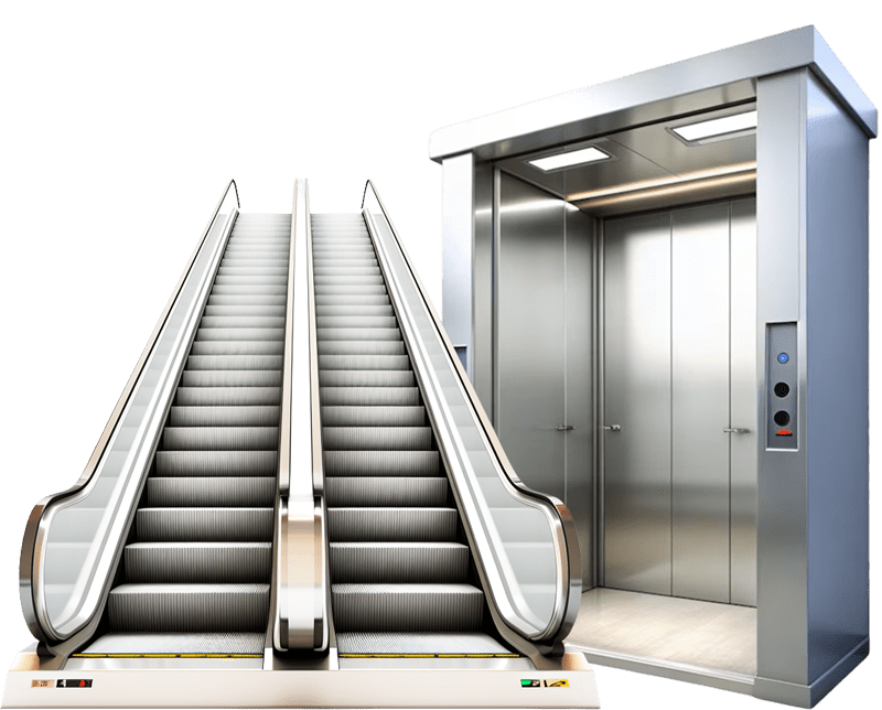 vecteezy_ai generated escalator transparent illustration_39562385 min